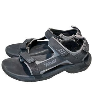 Teva Men's Minam River Black & Gray Hiking Water Outdoor Sandal Shoes Size 10